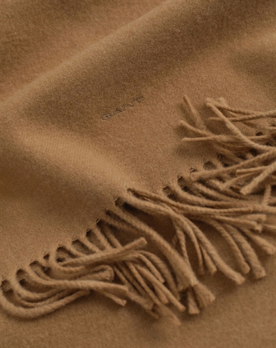 Gant - Unisex Wool Halstørklæde - Warm Khaki